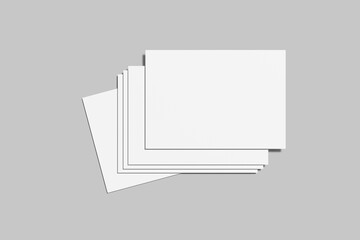 A5 Flyer Landscape Blank Mockup