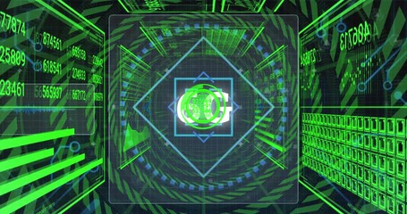 Animation of 6g and diverse data in digital space - Powered by Adobe