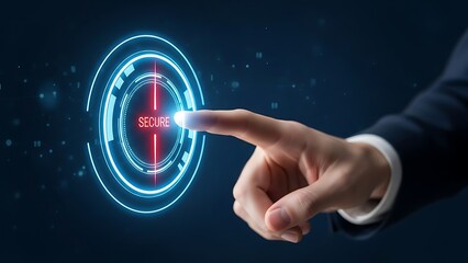 Secure connection and data protection with modern technology interface