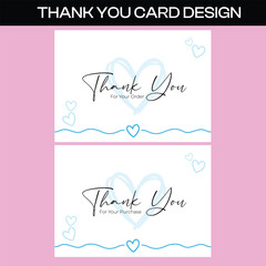 Thank You for Your Order Card for Small Business
