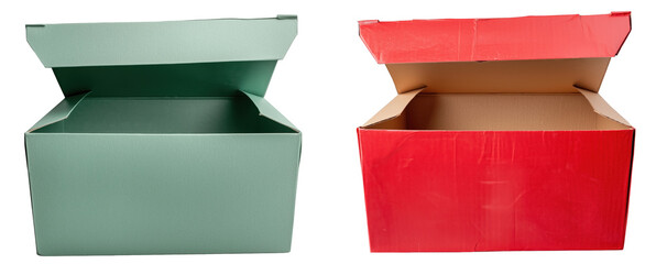 green and red box