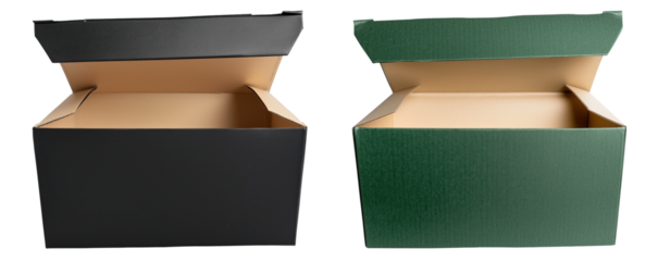 black and green box