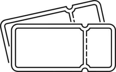 Fototapeta premium Blank Event Vouchers Line Art