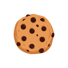 Fototapeta premium Chocolate Chip Cookie Illustration