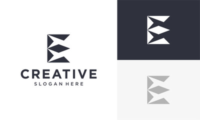 Naklejka premium Vector logo template design showcasing a creative abstract emblem, corporate identity, 1139.eps file format, modern, business branding concept