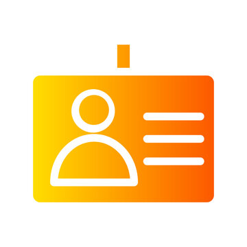 id card gradient icon