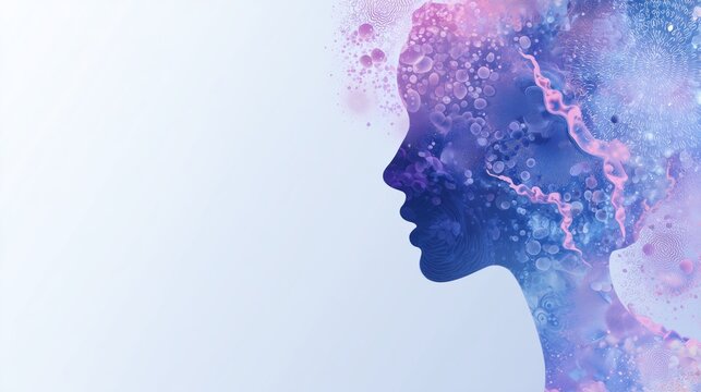 Abstract Medical Visualization for Female Hormonal Balance Systems