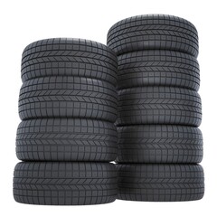 Rubber Rhythm: Industrial Elegance in Vertical Form