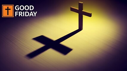 Good friday symbolism crosses of sacrifice and redemption