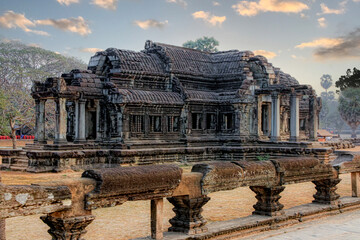 Obraz premium Angkor, Cambodia. Views from inside and outside the Angkor Wat temple.