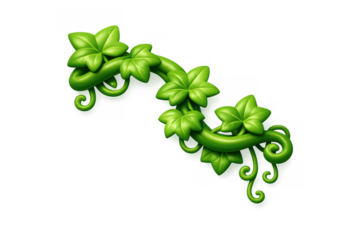 Elegant green leaves design for nature-themed decorations and print materials