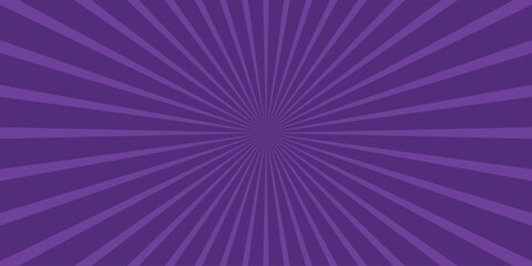 Deep purple sunburst pattern with radiating lines emanating from a central point, providing a bold and dramatic abstract background for creative design projects and visual themes
