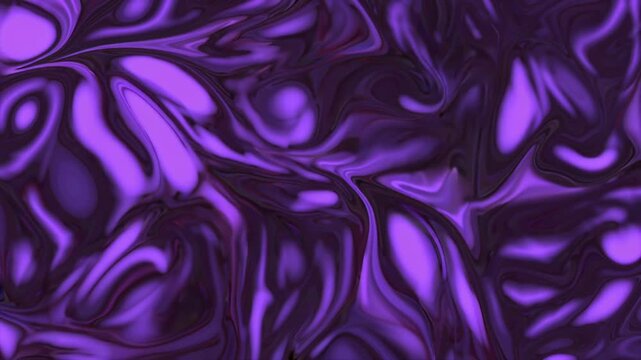 abstract video of flowing purple leaves, animated texture morphing smoothly like liquid or silk, vibrant violet and lilac tones, high-detail macro patterns, glowing edges, cinematic lighting