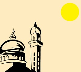 simple picture of a mosque