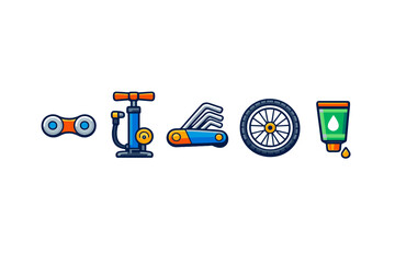 Bicycle Maintenance Icons