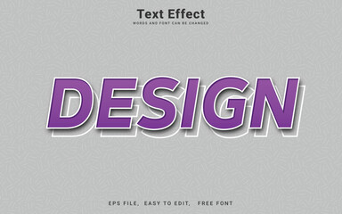 Obraz premium Editable 3d design text effect vector style in Illustrator