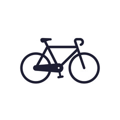Fototapeta premium bicycle icon, bike cycling pictogram on white