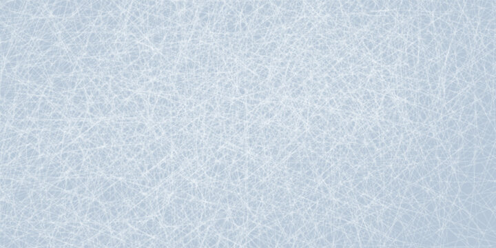 Skating rink vector illustration background. Winter blue background. Abstract scratched background with lines. Textured ice background.Eps10
