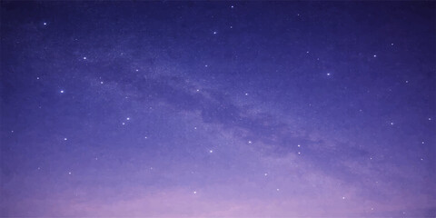 Fototapeta premium A bright blue nebula and shimmering starfield create an abstract cosmic background where stars in the starry sky glow like light particles across the dark night universe