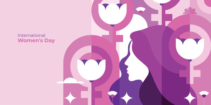 International Women&rsquo;s Day, 8 March, Modern Abstract Background
