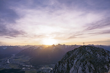 Panoramic Sunset View From Mountuling