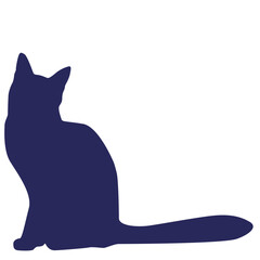 Sitting Cat silhouette