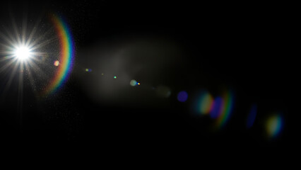 Bright Lens Flare Effect Overlay