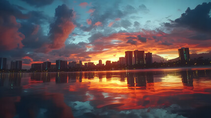 Beach Season Timelapse Over Honolulu Skyline 00Ff7E9F