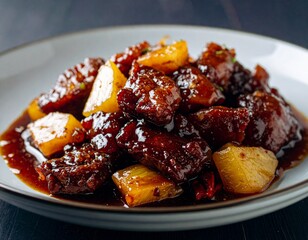Sweet & Sour Pork &mdash; Real Glaze Cling