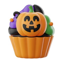 Spellbound Sugar: Cupcake with a Jack-o'-Smile