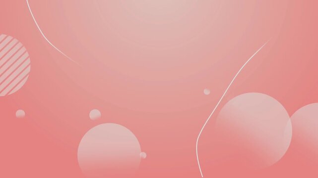 Abstract Pink Background with Circles, Graphic Design, Minimalist View