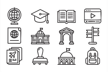 University, Books, and Learning Icons © MD.sahadat