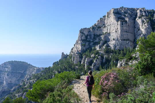 Randonneuse calanques Marseille