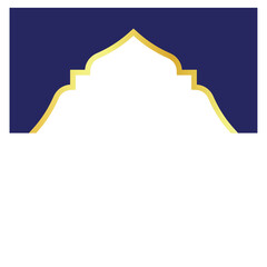 Fototapeta premium Golden Islamic Frame