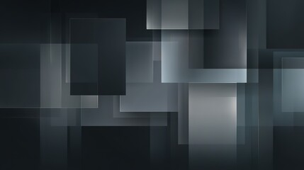 Dark graphite diagonal stripe background with metallic geometric layers for tech poster or web header