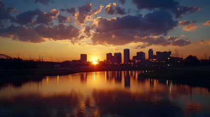 Rodeo Circuit Timelapse Over Fort Worth Skyl
