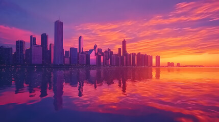 Solstice Timelapse Over Chicago Skyline Vibr 68F98E65