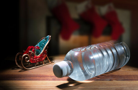 Santa knows every boy and girl deserve clearn water so he often leaves some