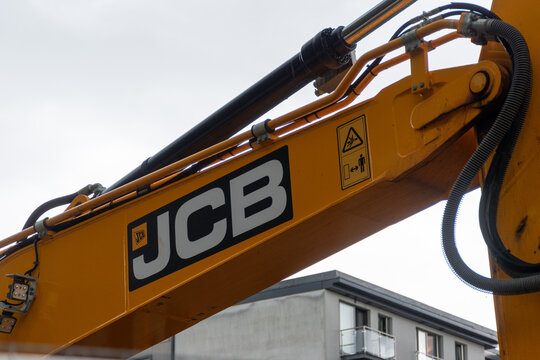 JCB digger on a building site
