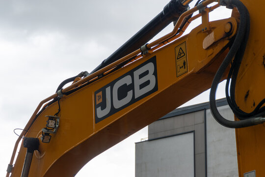 JCB digger on a building site