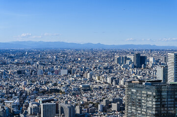 日本東京の都市風景
