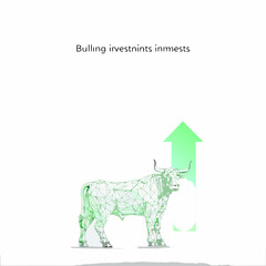 A green bull with an upward arrow indicating growth investments