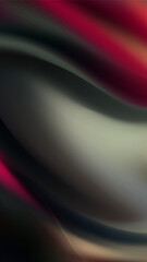 Metallic Swirl with Red Accents Abstract