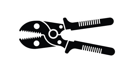 Essential electrical wire stripping and crimping tool for professional and diy projects Vector