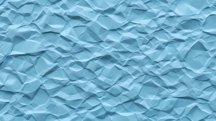くしゃくしゃになった水色の折り紙