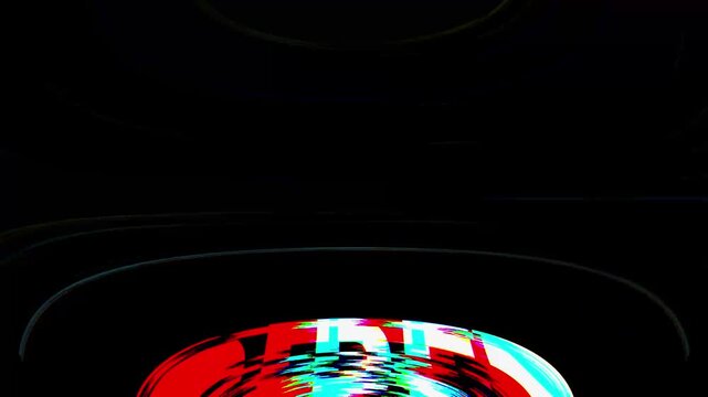 &ldquo;RETRY&rdquo; Glitch Text Effect with Digital Distortion and Noise Background