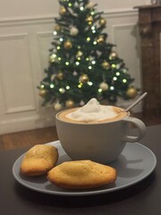 christmas cookies and coffee
