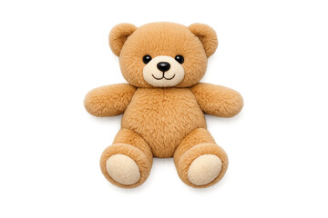 Obraz premium Cute fluffy teddy bear illustration for children's room decor and gift ideas