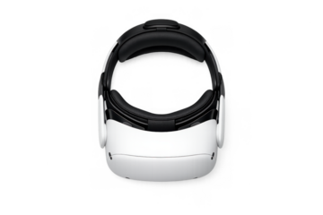 Futuristic virtual reality headset design - minimalist technology innovation for gaming experience