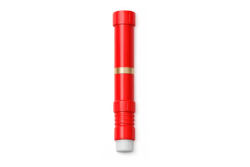 Vibrant red marker pen with cap for art and design projects